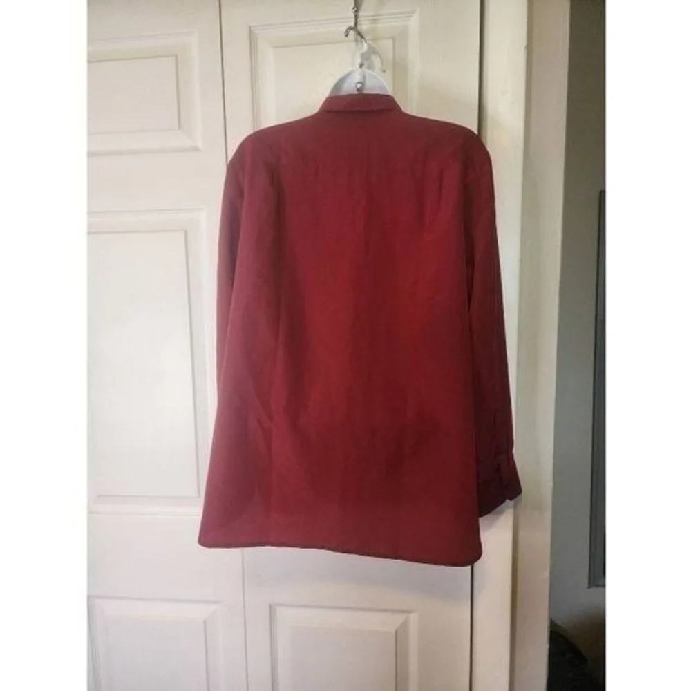 Talbots Maroon Blouse - Picture 2 of 3